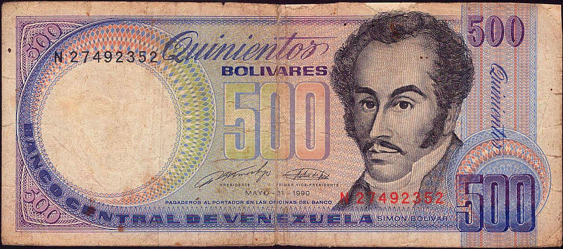 Venezuela 500 1990 F P-67/d